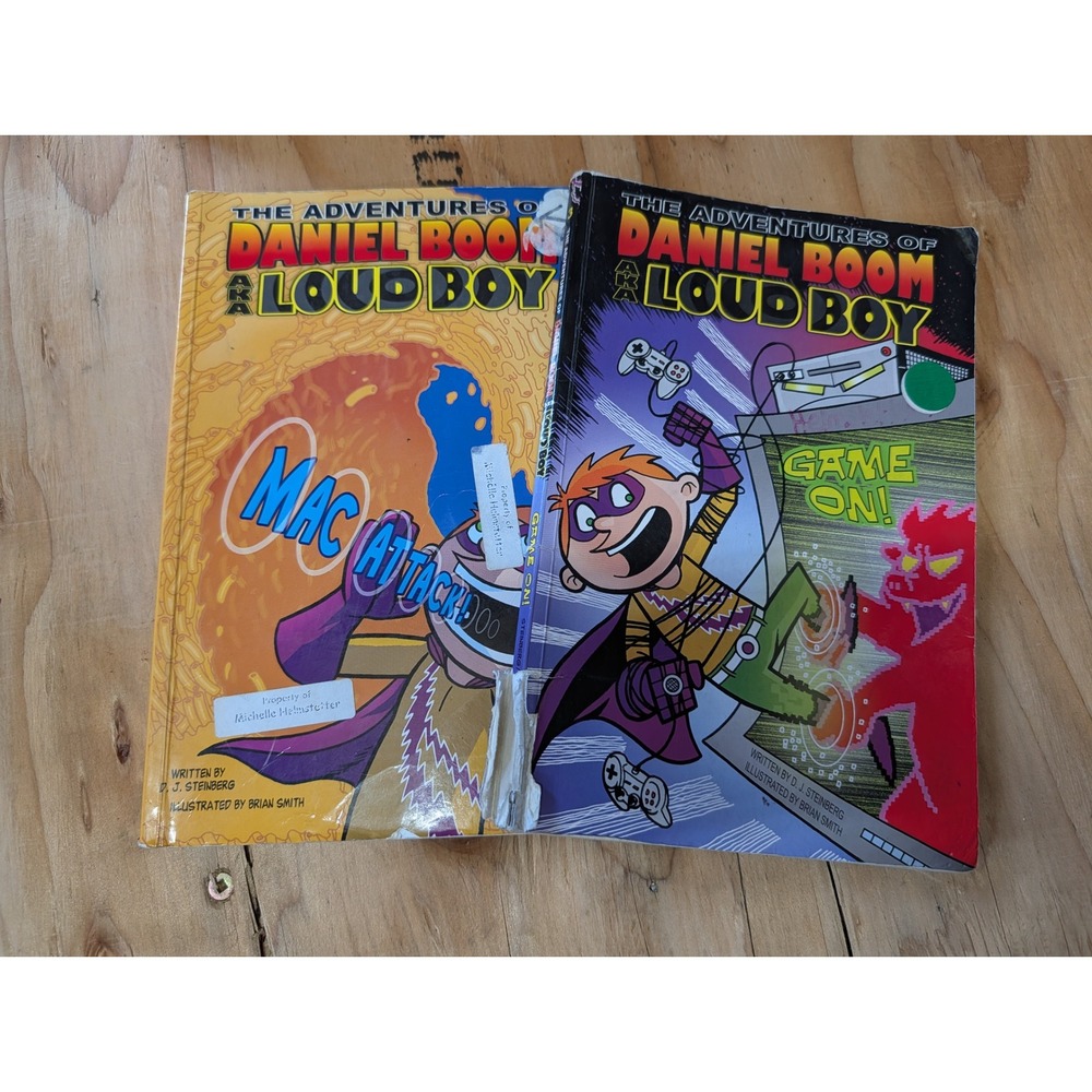 Grosset & Dunlap Daniel Boom Loud Boy Books Kids Graphic Novels Set of 2 Fair